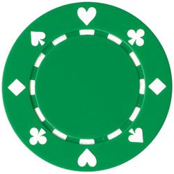 green poker chips clip art